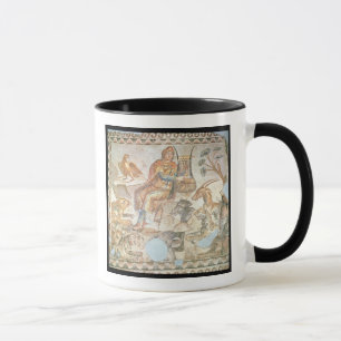 Orpheus playing to the animals, Roman mosaic Mug