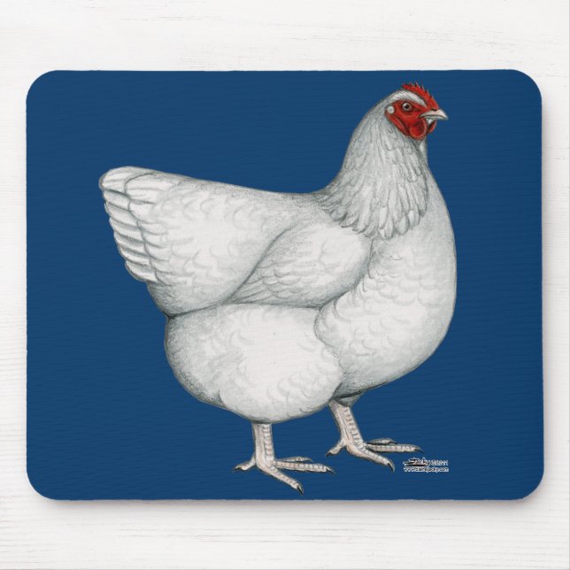 Orpington White Hen Mouse Pad (Front)