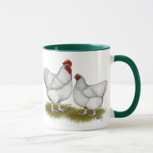 Orpington:  White Pair Mug