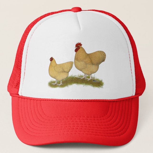 Orpingtons Lemon Cuckoo Trucker Hat (Front)