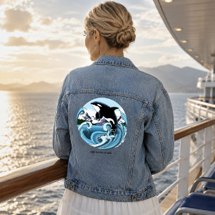 Orque Majestueux Baleine Tueuse Vagues Bleues Océa