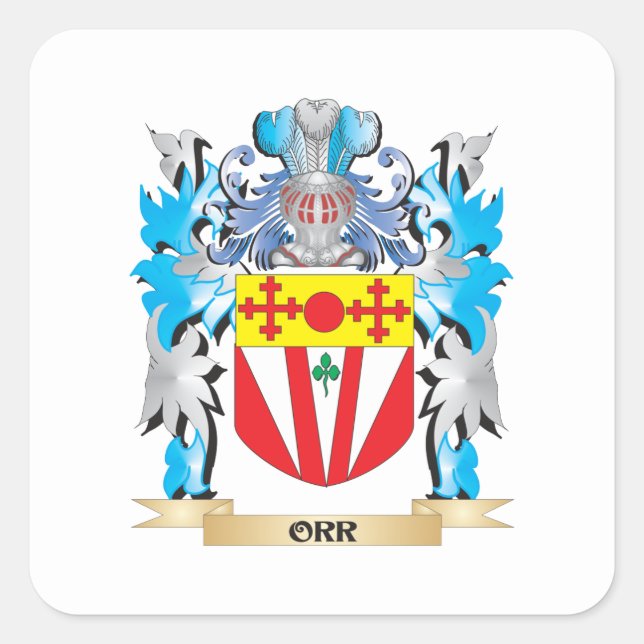 Orr Coat of Arms - Family Crest Square Sticker (Front)