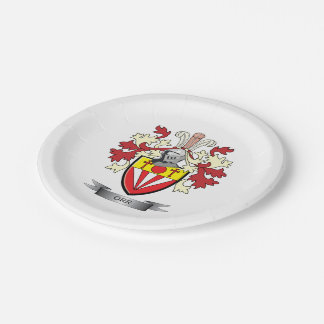 Orr Family Crest Coat of Arms Paper Plate