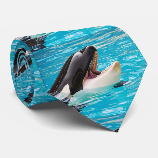 Orsinas Orca Killer Whale Tie (Rolled)