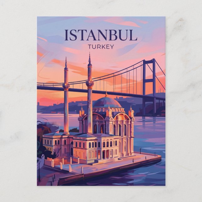 Ortaköy Mosque Turkey Postcard (Front)