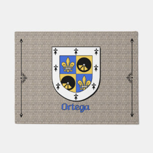 Ortega Historical Shield on Cobblestone Doormat