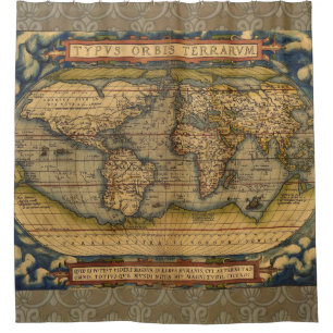 Ortelius 1570 World Map: Antique Cartography