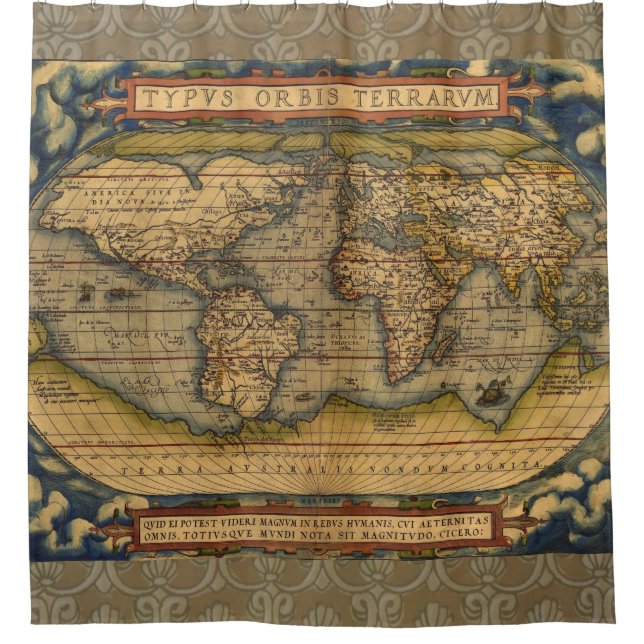 Ortelius 1570 World Map: Antique Cartography (Front)