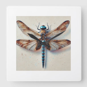 Orthetrum dragonfly 171024IREF213 - Watercolor Square Wall Clock