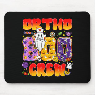 Ortho Boo Crew Ortho Nurse Funny Halloween  Mouse Pad