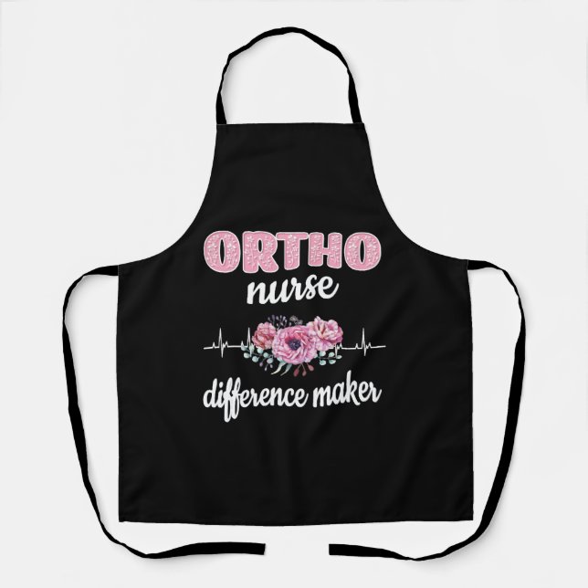 Ortho Nurse Gift RN Orthopedic Nurse Ortho Nursing Apron (Front)