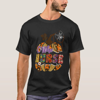 Ortho Nurse Stethoscope Nursing Halloween Pumpkin T-Shirt