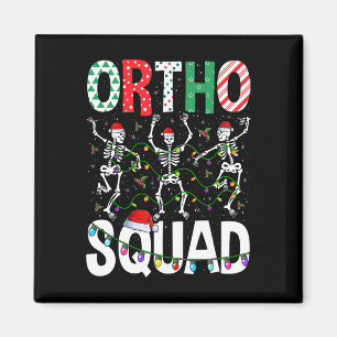 Ortho Squad Christmas Skeleton Orthopedic Nurse Li Magnet