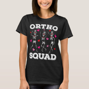 Ortho Squad Dancing Skeleton Valentine Women T-Shirt
