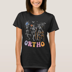 Ortho Squad Halloween Pumpkin Dancing Orthopedic S T-Shirt