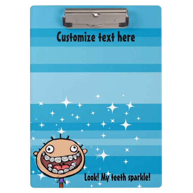 Orthodontist. Braces. Office Clip board (Front)