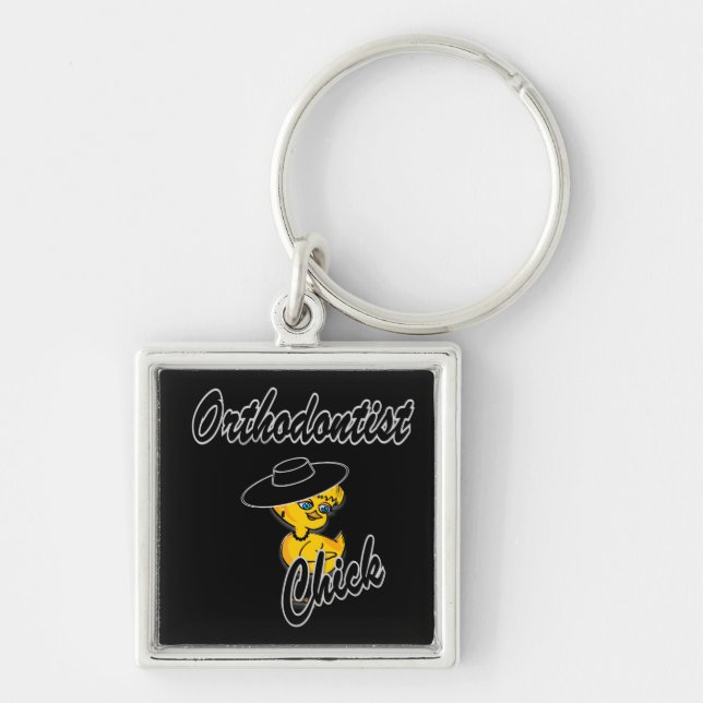 Orthodontist Chick #4 Keychain (Front)