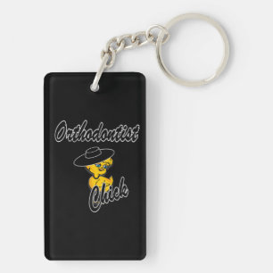 Orthodontist Chick #4 Keychain