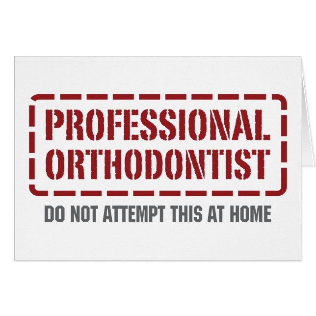 Orthodontiste professionnel (Devant horizontal)