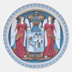 orthodox angels seal religion symbol stucco timiso