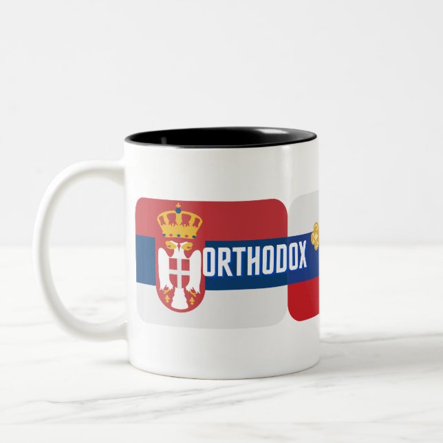 Orthodox brothers Two-Tone coffee mug (Left)
