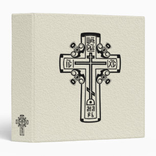 Orthodox Christian cross Binder