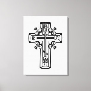 Orthodox Christian cross Canvas Print