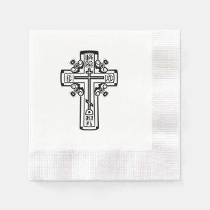 Orthodox Christian cross Napkin