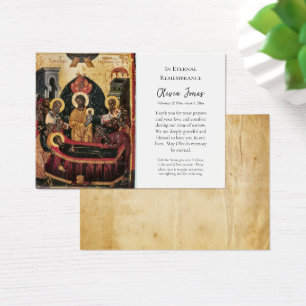 Orthodox Christian Icon Funeral Thank You Card