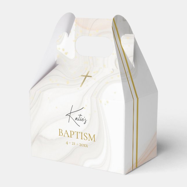 Orthodox Christian Waters of Light Baptism Favour  Favor Box (Front Side)