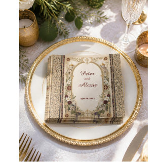 Orthodox Christian Wedding Paper Napkin