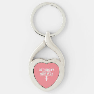 Orthodox church l Cross l Funny Saying l Pink, Keychain