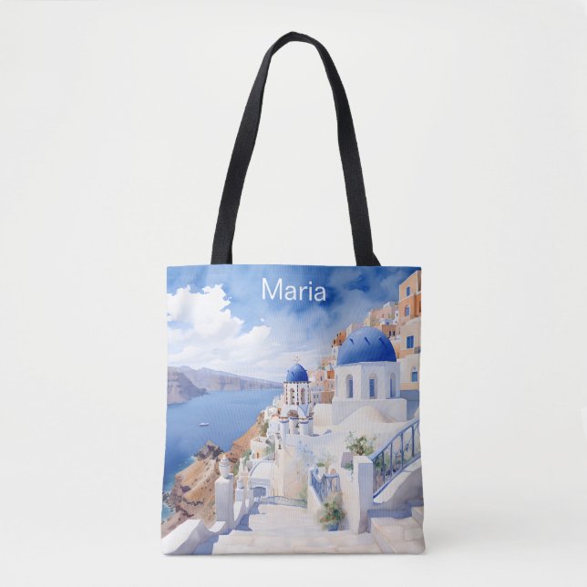 Orthodox Church l Mediterranean l Personalize Tote Bag (Front)