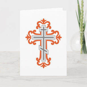 Orthodox cross card