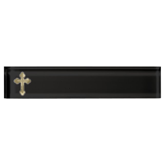 Orthodox cross nameplate (Front)
