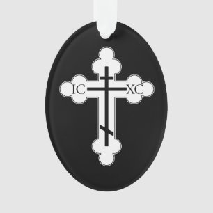 Orthodox cross ornament