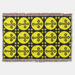 Orthodox Cross Throw Blanket