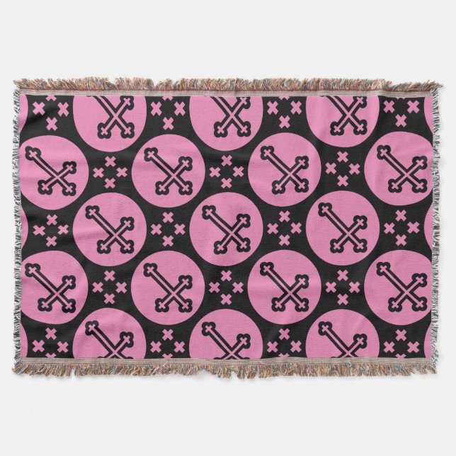 Orthodox Cross Throw Blanket (Front)