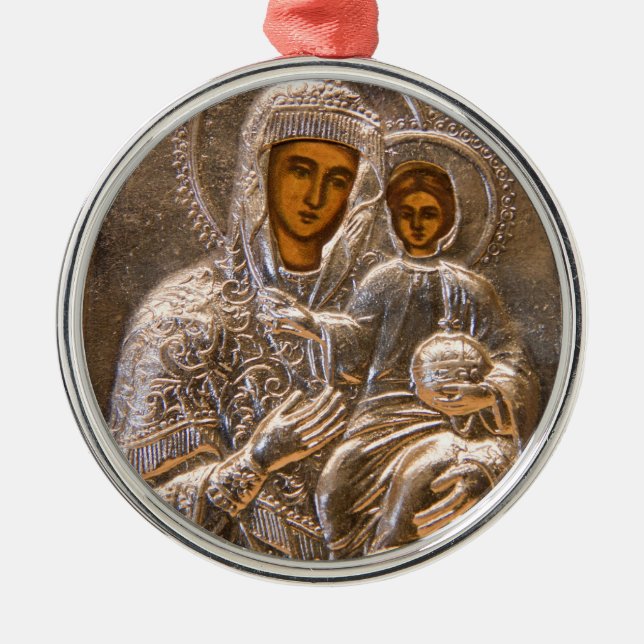 Orthodox icon metal ornament (Front)