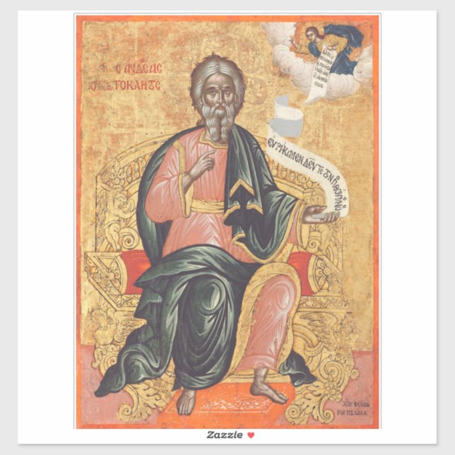 Orthodox Icon of Saint Andrew the Apostle  (Sheet)