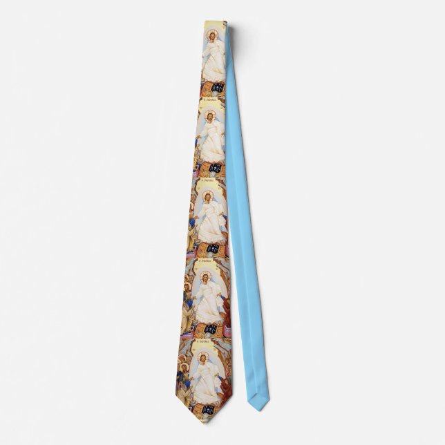 Orthodox Icon of the Anastasis Resurrection Tie (Front)
