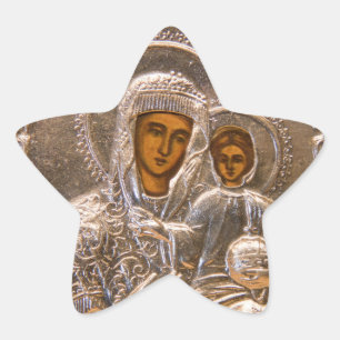 Orthodox icon star sticker