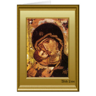 Orthodox ikon of the Virgin Mary and the child Jes