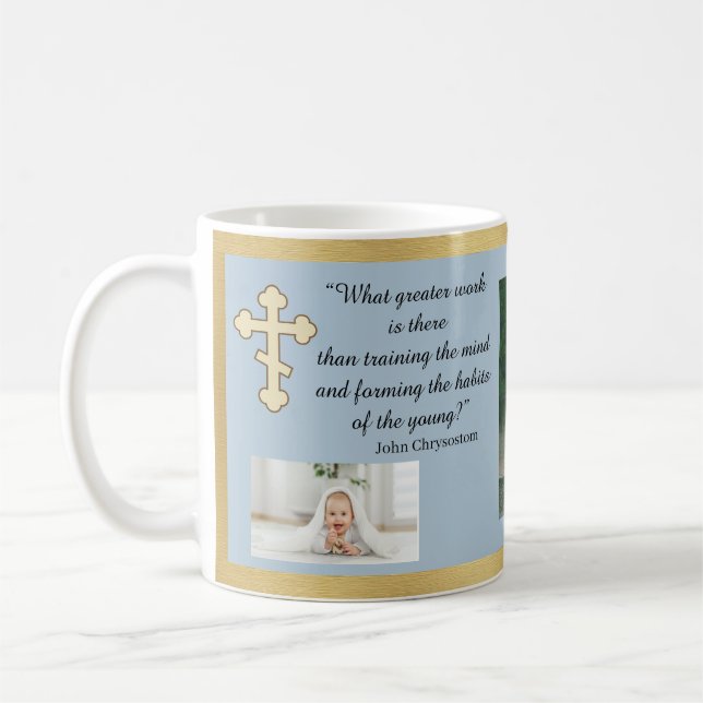 Orthodox l Customize l Chrysostom Quote Coffee Mug (Left)