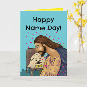 Orthodox Name Day Card (Smee the Pekingese)