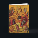 Orthodox Nativity Holiday Card<br><div class="desc">The Orthodox Nativity Icon</div>