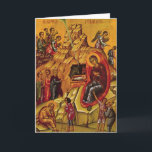 Orthodox Nativity Holiday Card<br><div class="desc">The Orthodox Nativity Icon</div>