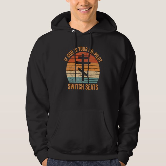 Orthodoxy Orthodox If God is your co-pilot, switch Hoodie (Front)