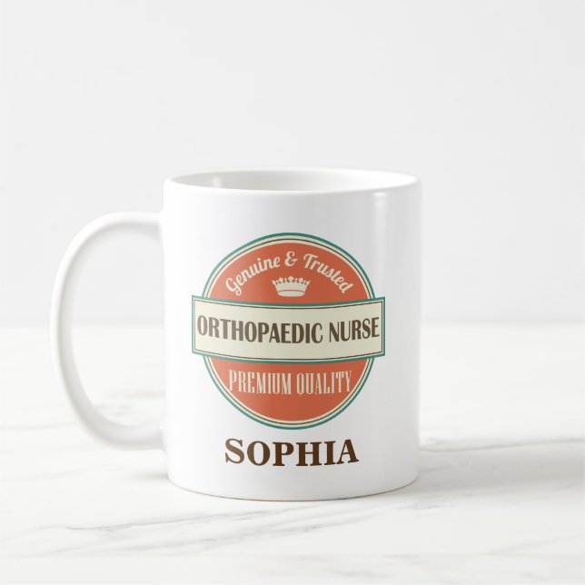 Orthopaedic Nurse Personalized Mug Gift (Left)