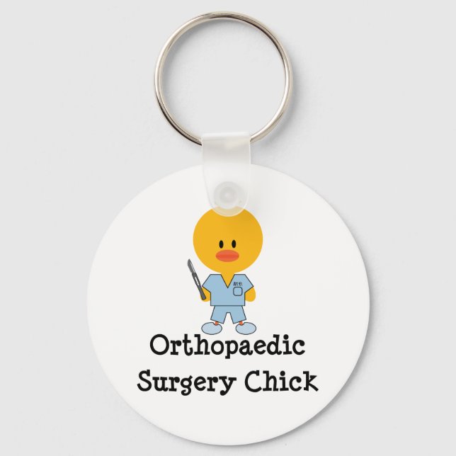 Orthopaedic Surgery Chick Keychain (Front)